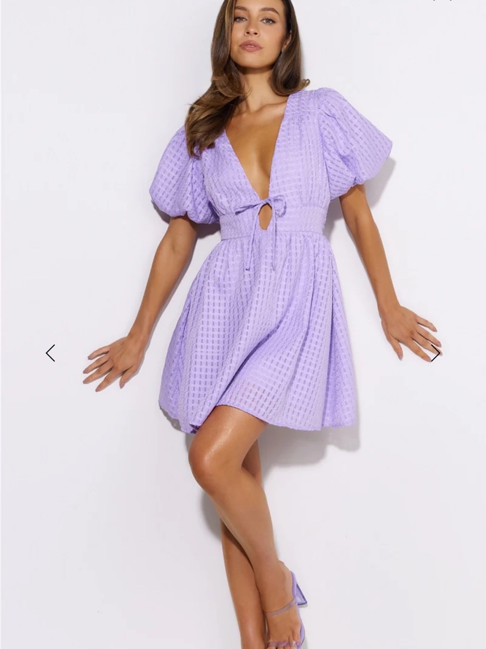 Viral Sold Out Hello Molly Flowers For You Mini Dress Lilac Purple Size 4